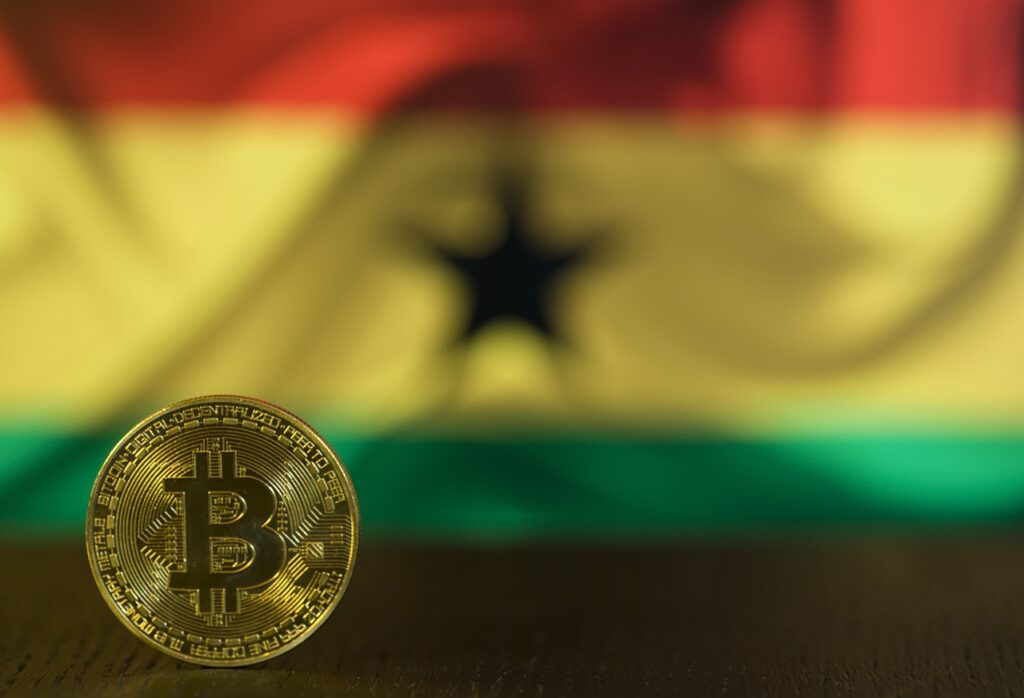 ghana crypto flag bitcoin
